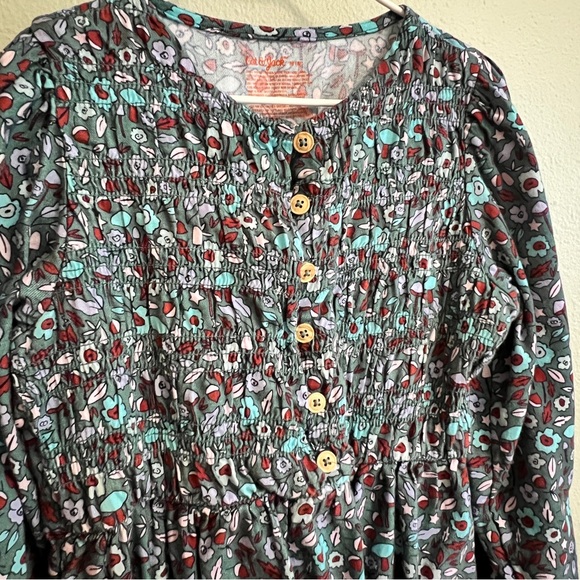Cat & Jack Floral Long Sleeve Kids Dress - Picture 2 of 3